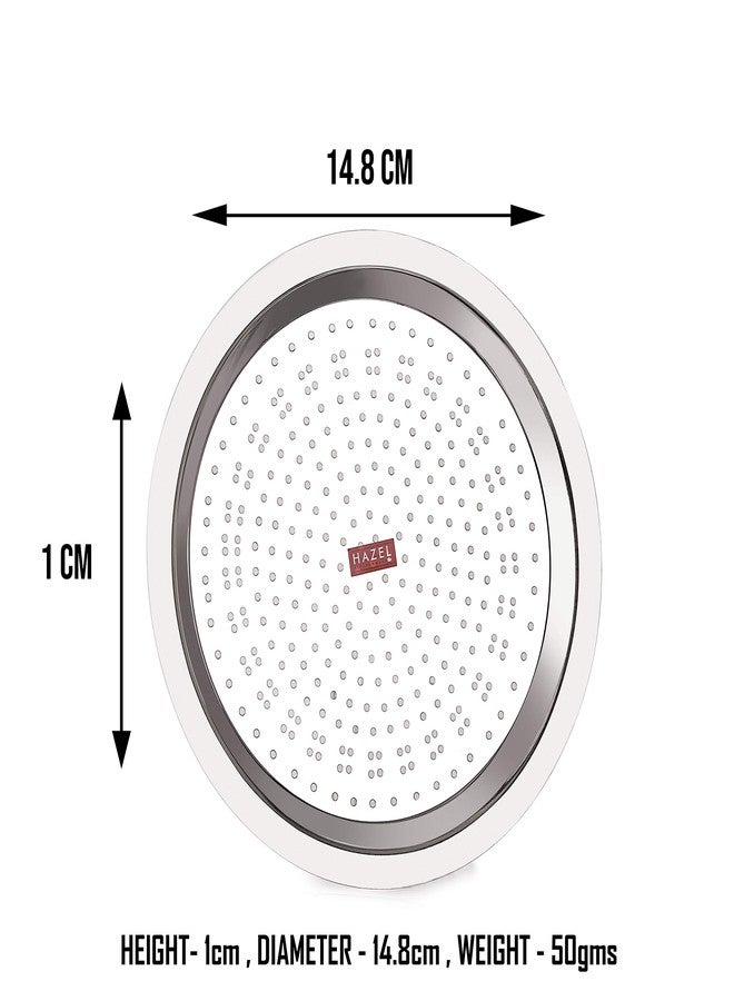 هايزل غطاء من الفولاذ المقاوم للصدأ من هازل بفتحة، مناسب لأواني الطهي، 14.8 سم، فضي اللون - Image 4